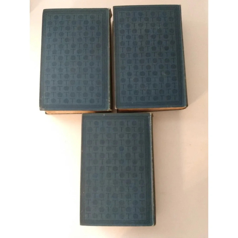 William Thackeray 3 Volumes 1903 Biographical Edition Harper Antique Books